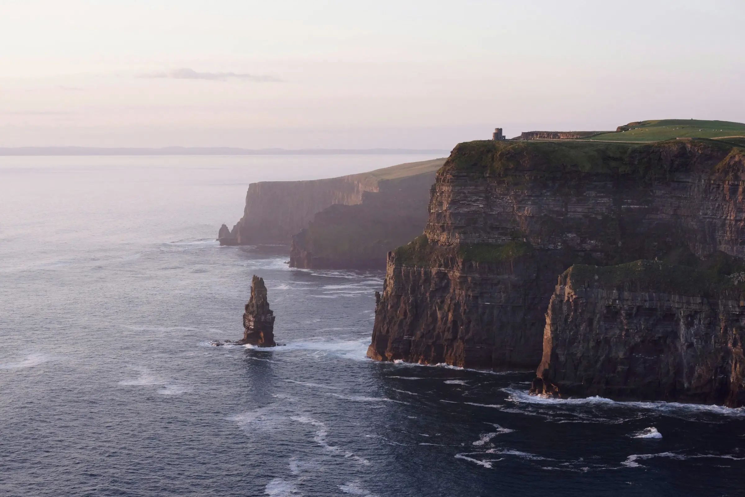 The Cliffs of Moher and the Branaunmore sea stack
