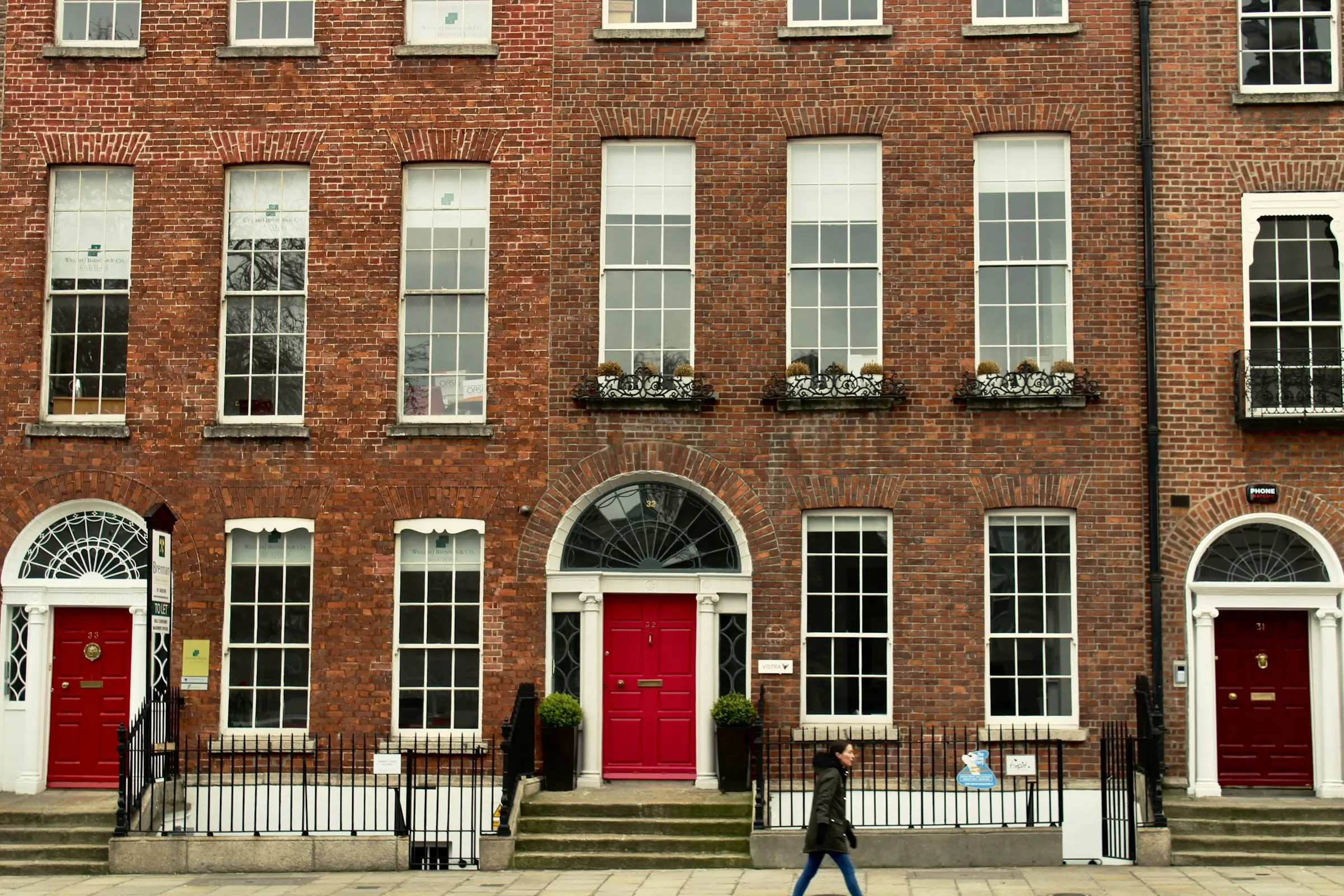 A Georgian terrace in Dublin