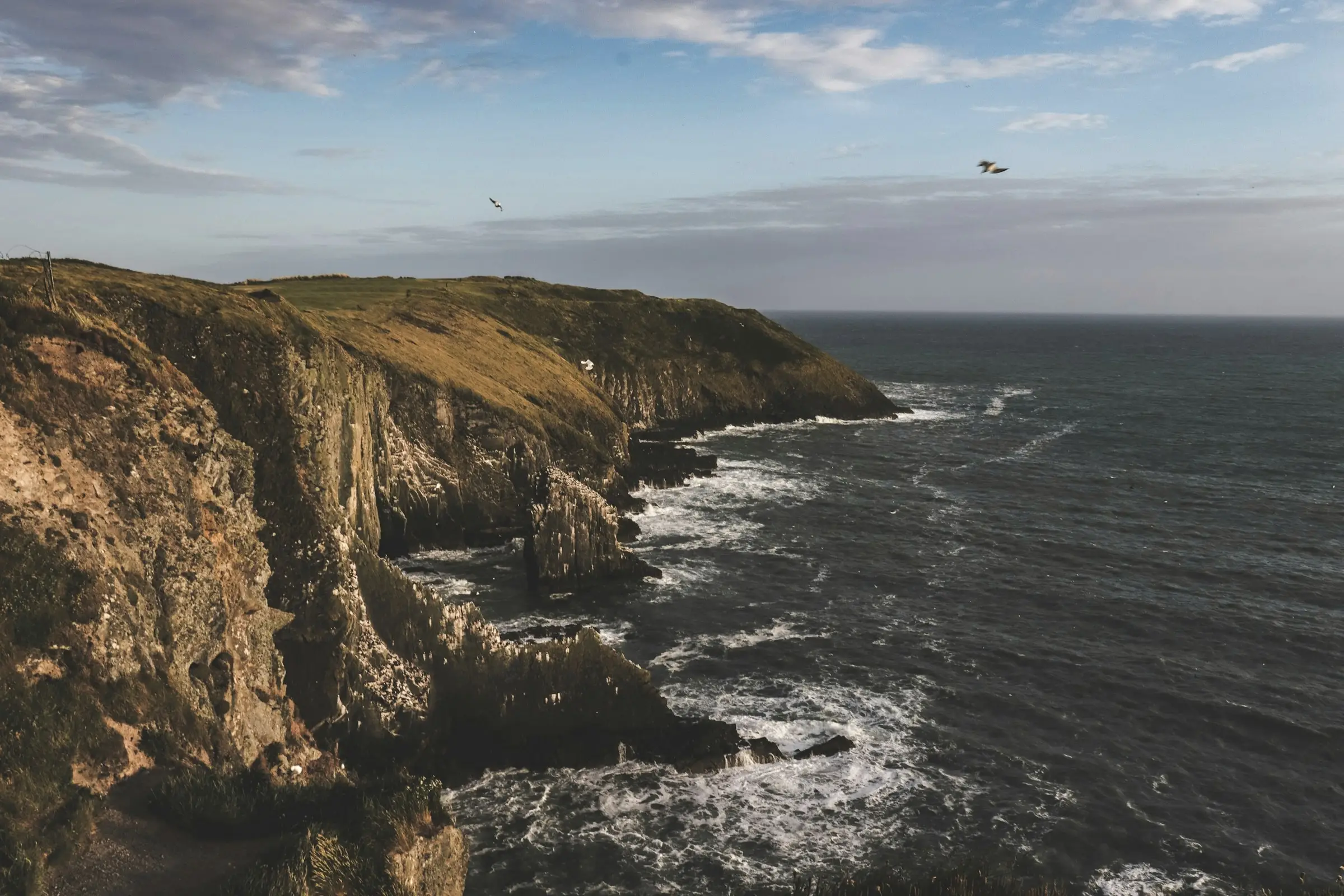 The cliffs of the Old Head of Kinsale above the Atlantic